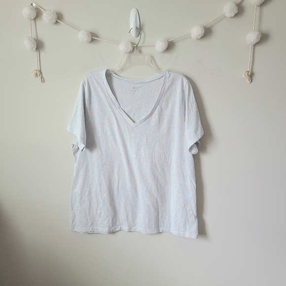 Old Navy Blue And Orange Heathered Short Sleeve Tee Shirt Size XXL - Picture 2 of 6